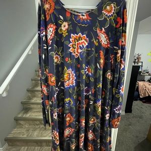 Floral long sleeve dress